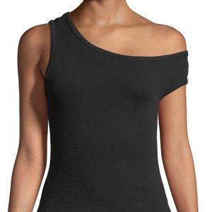 Frame Denim One-Sleeve Cotton Tank